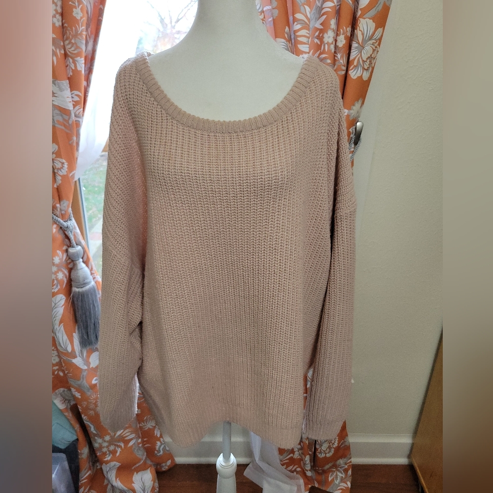 Warm Women's Blush Knit Sweater